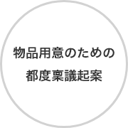 物品用意のための都度稟議起案