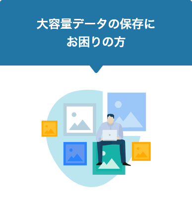 大容量データの保存にお困りの方