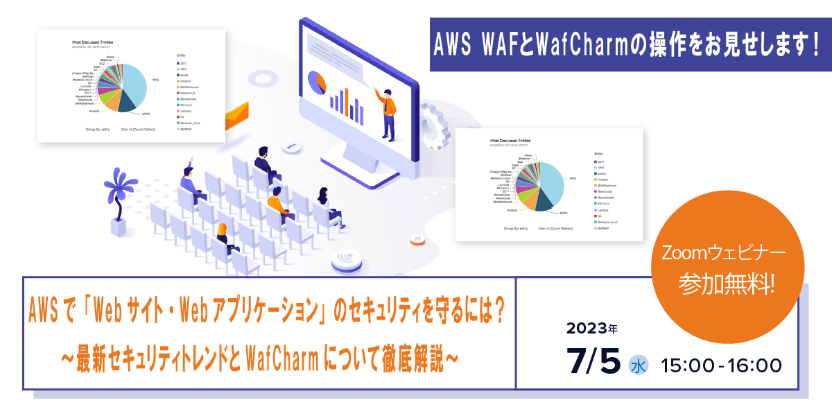 7月5日（水）最新セキュリティトレンドとWafCharmについて徹底解説ウェビナー開催